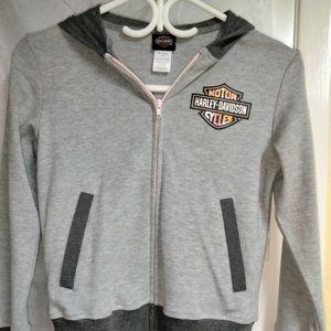 Youth Girls Harley Davidson Fleece Jacket 7/8